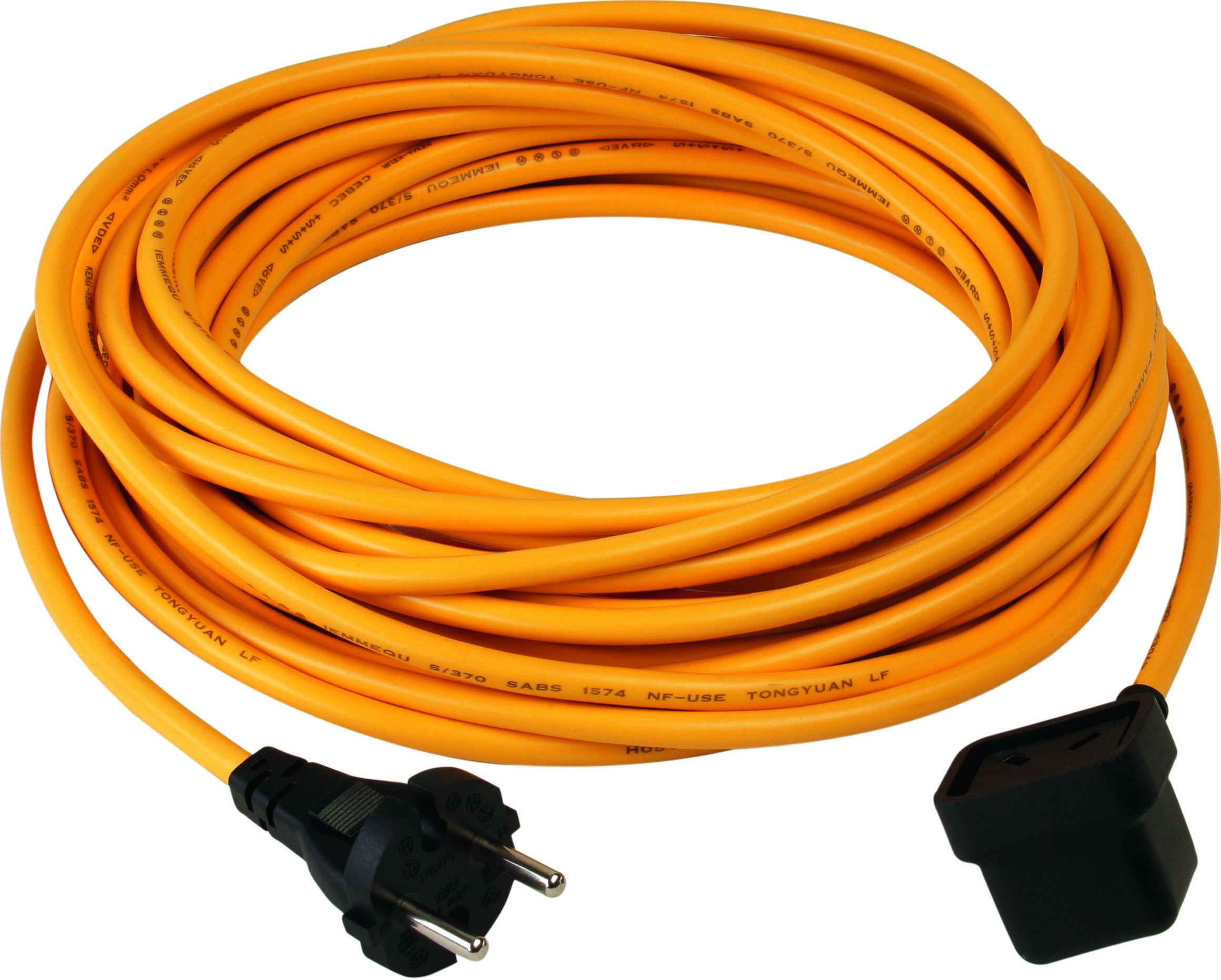 Nucable Zuleitung 2x1,5mm², 10 m gelb