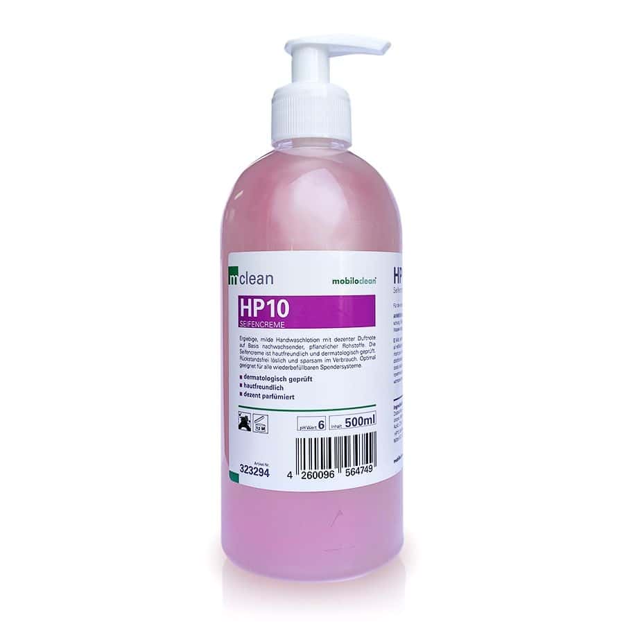 mclean HP10 Seifencreme 500 ml Spender mclean HP10 Seifencreme in einer 500-ml-Spenderflasche mit Pumpe