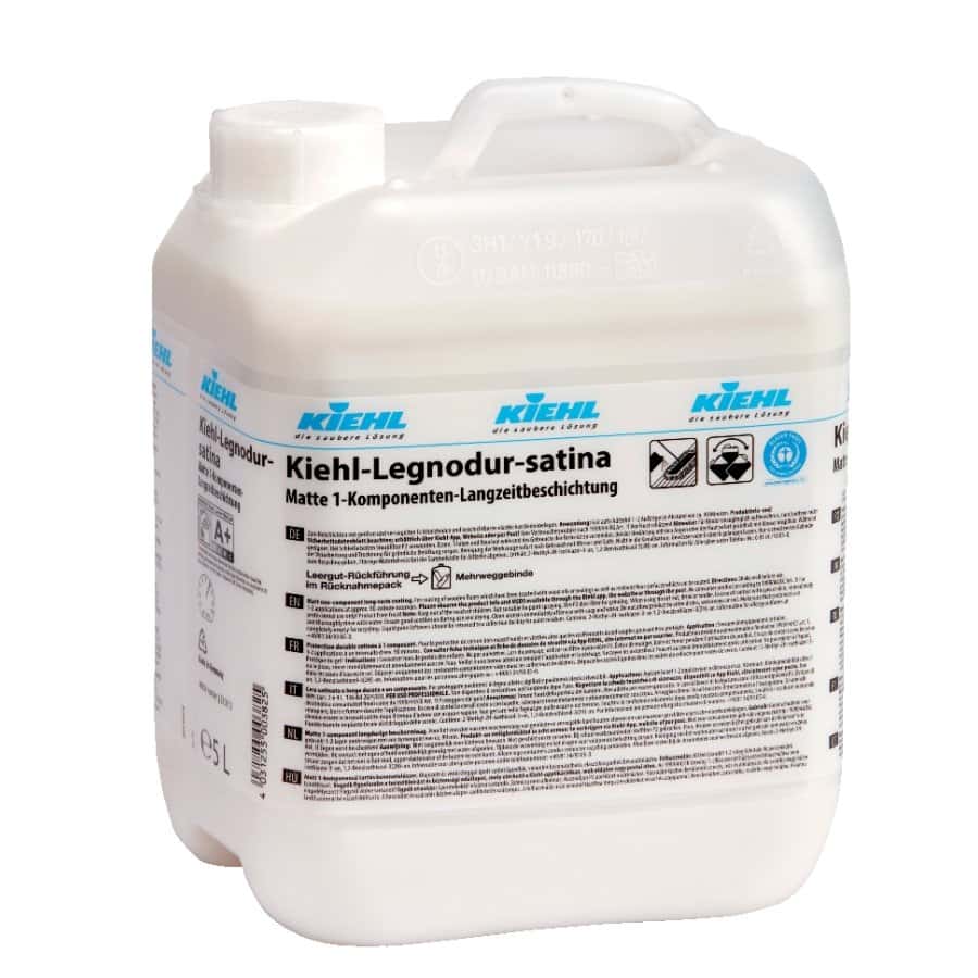 Kiehl Legnodur Satina Bodenbeschichtung 5L Kiehl Legnodur satina Bodenbeschichtung im 5-Liter-Kanister für den professionellen Langzeitschutz von Holzböden