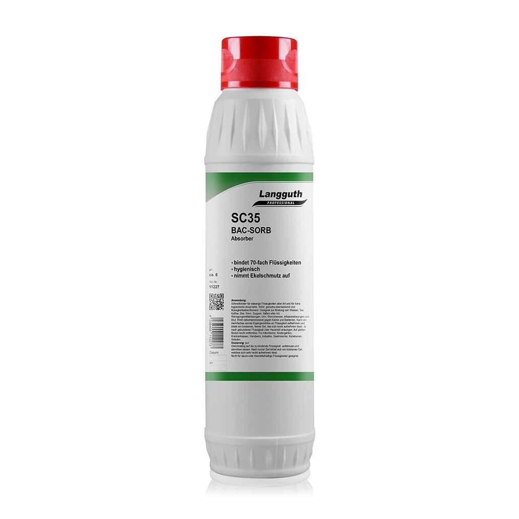 Langguth SC35 BAC-SORB Absorberflasche Langguth SC35 BAC-SORB 600 gr Absorberflasche mit rotem Verschluss