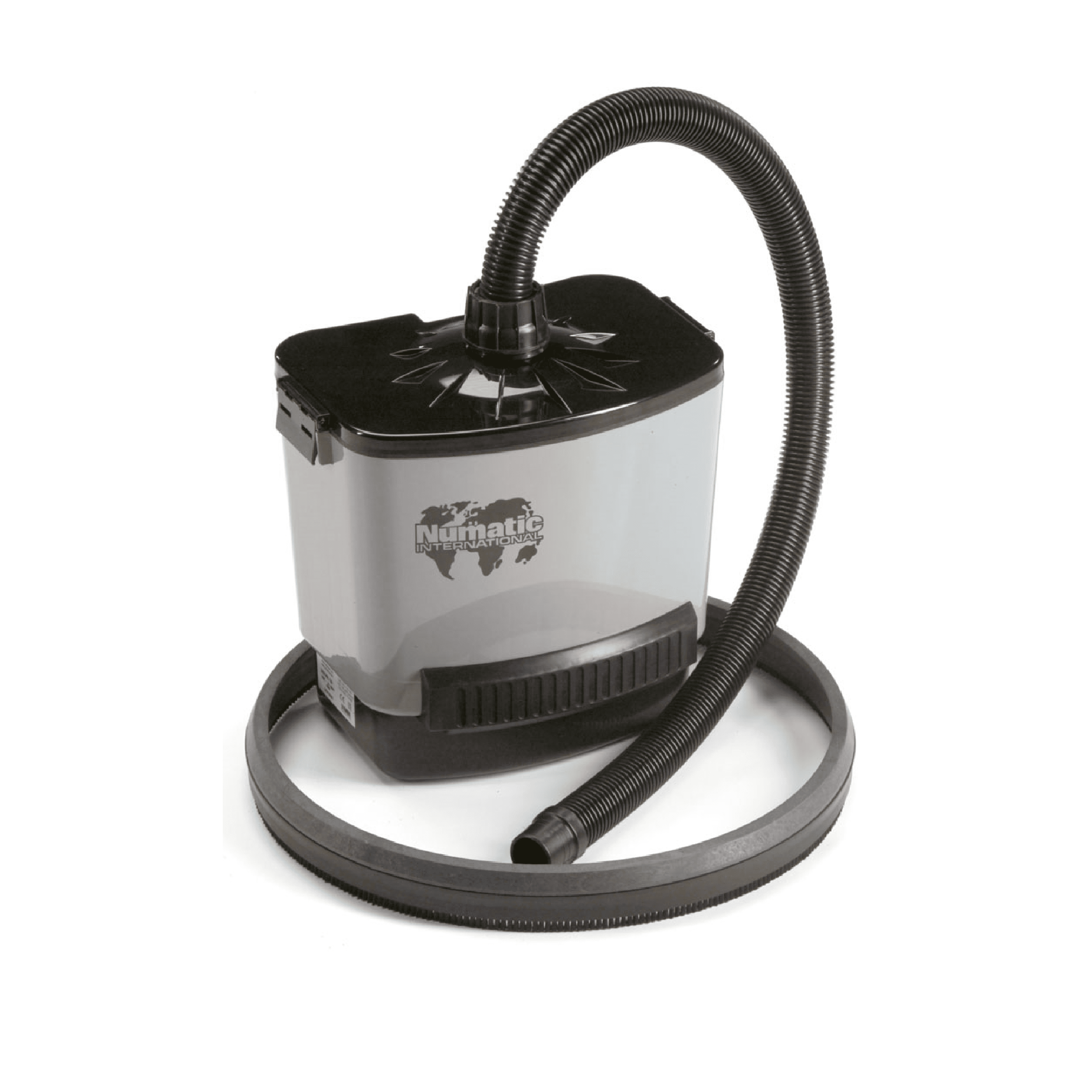 Numatic Staubabsauggerät DT 130 Numatic Staubabsauggerät mit flexiblem Schlauch und transparentem Behälter.