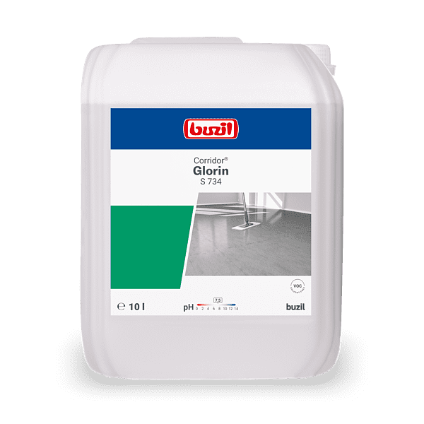 Buzil Corridor Glorin S 734 Reinigungsmittel im 10 Liter Kanister für professionelle Bodenreinigung Buzil Corridor Glorin S 734 Reinigungsmittel im 10 Liter Kanister für professionelle Bodenreinigung