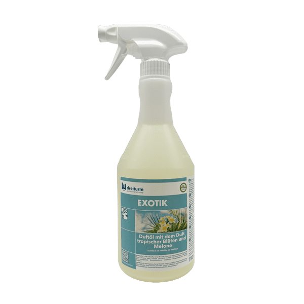 Duftöl Dreiturm Exotik in der Sprühflasche mit sichtbarem Produktetikett