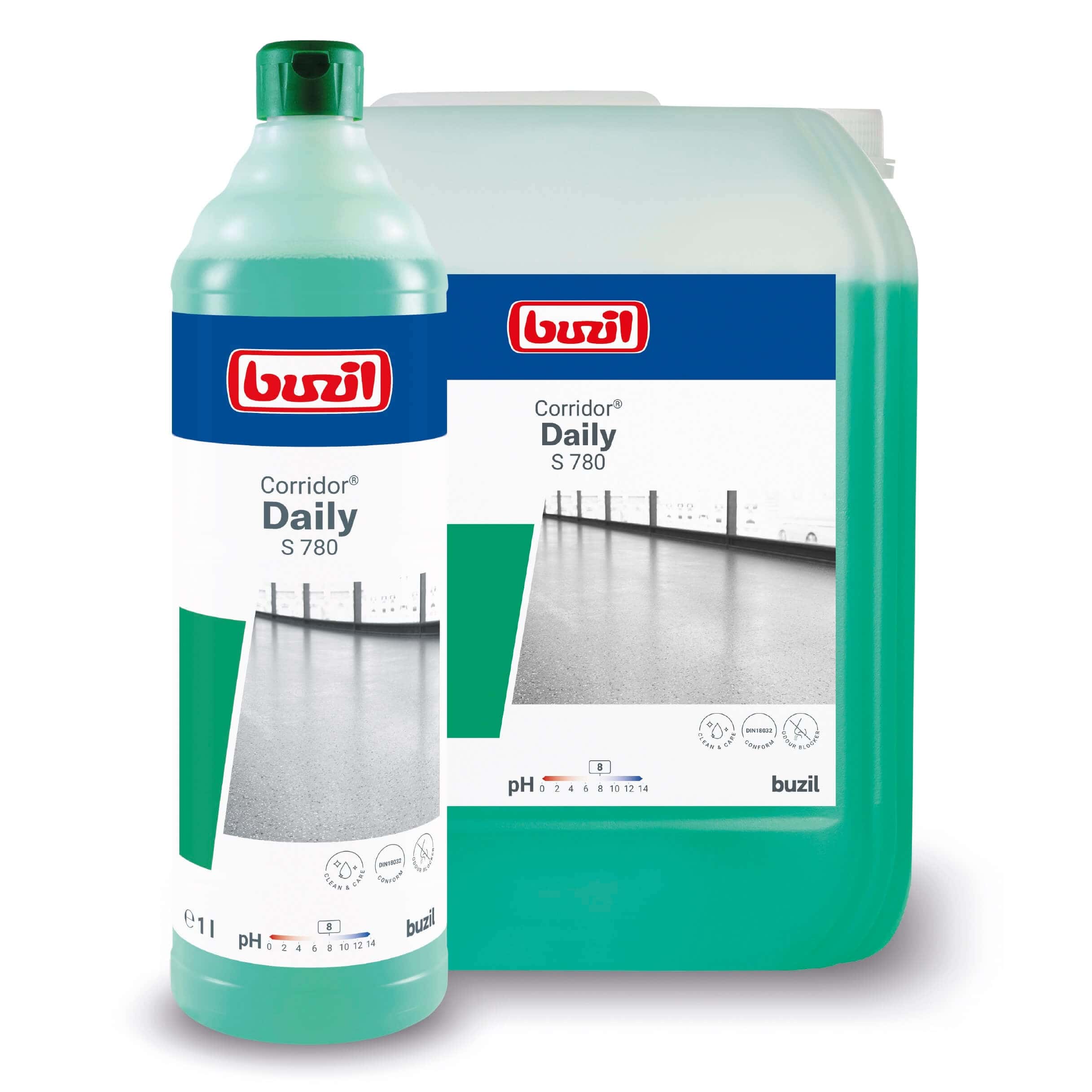 Buzil Corridor Daily S 780 Bodenreiniger Buzil Corridor Daily S 780 Bodenreiniger in Flasche und Kanister für die professionelle Bodenreinigung im gewerblichen Bereich