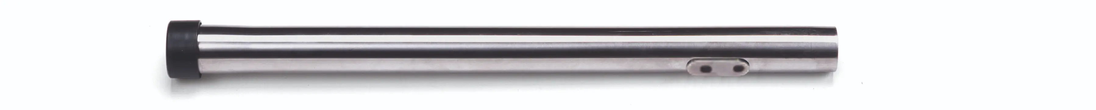 Edelstahl-Saugrohr mit schwarzer Manschette, ideal für professionelle Staubsauger in der industriellen und gewerblichen Reinigung. Edelstahl-Saugrohr mit schwarzer Manschette, ideal für professionelle Staubsauger in der industriellen und gewerblichen Reinigung.