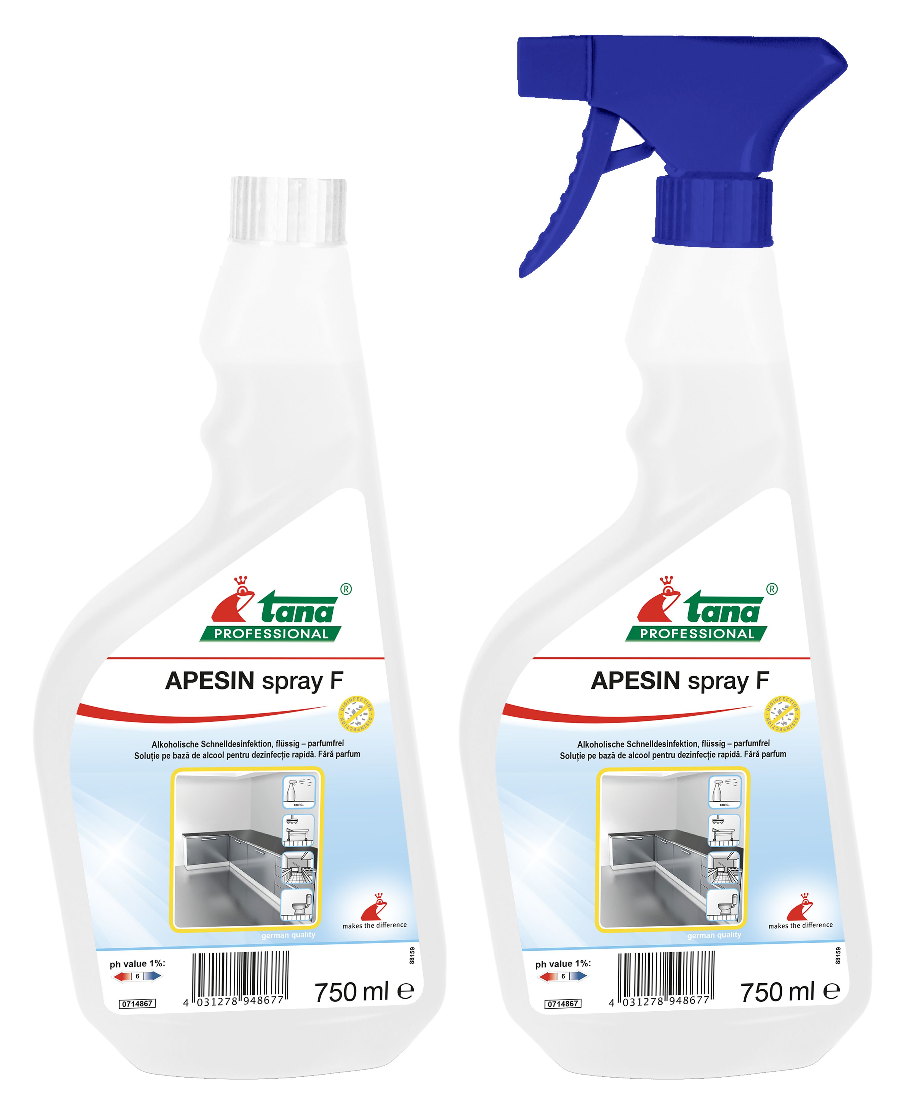 Tana APESIN spray F Schnelldesinfektionsmittel, 750 ml