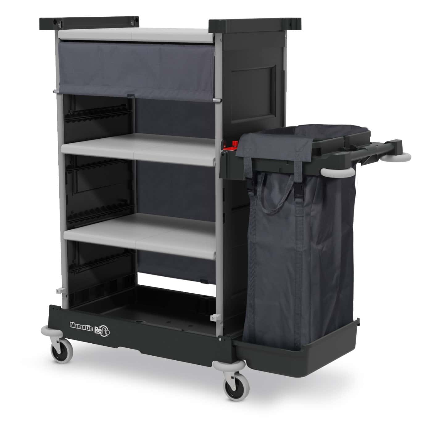 Numatic Hotelwagen NKT-1R Numatic Hotelwagen NKT-1R mit mehreren Ablagen und Müllbeuteln